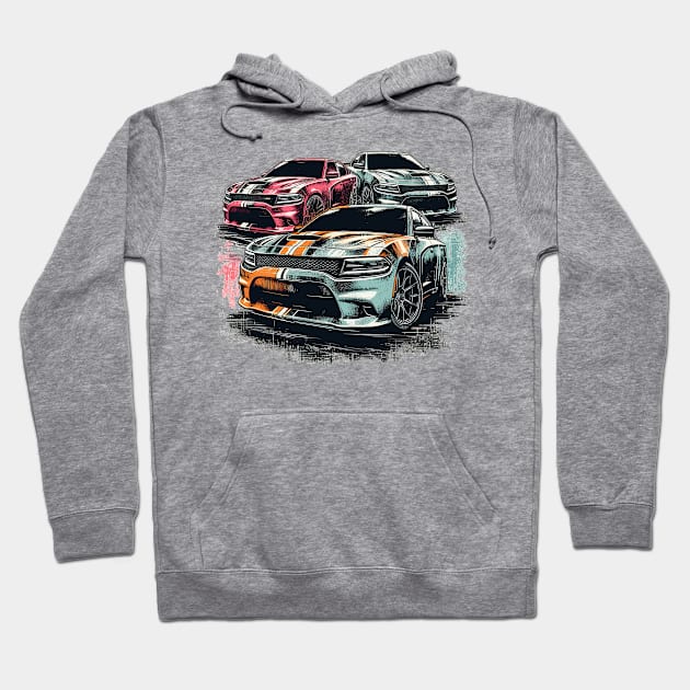 Dodge Charger Hoodie by Vehicles-Art